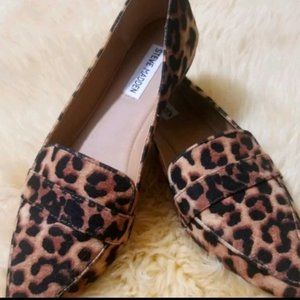 Steve Madden Jainna Leopard Print Loafers, Size 5, NWT